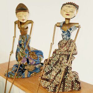 Indonesian Wayang Golek Puppets - Mid 1900s